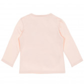 Μακρυμάνικη μπλούζα, σε ροζ χρώμα με τυπωμένα σχέδια Benetton 226923 4