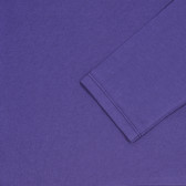 Βαμβακερή μπλούζα, σε μωβ χρώμα με φλοράλ σχέδια και επιγραφή Benetton 226946 3