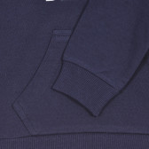 Βρεφικό, βαμβακερό φούτερ σε μπλε χρώμα με επιγραφή Benetton 226974 3