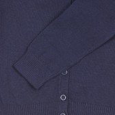 Ζακέτα σε σκούρο μπλε χρώμα με το λογότυπο της μάρκας Benetton 226986 3
