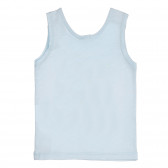 Βαμβακερή μπλούζα με στάμπα για μωρό, σε ανοιχτό μπλε Benetton 227040 4