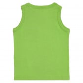 Βαμβακερή μπλούζα με γραφιστικό σχέδιο για μωρό, πράσινη Benetton 227303 4
