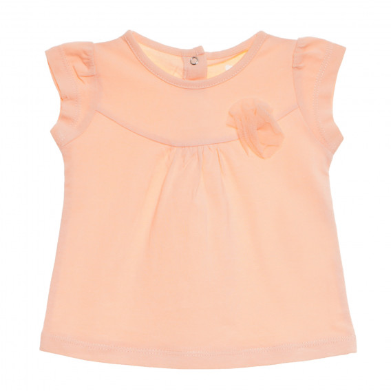 Πορτοκαλί βαμβακερή μπλούζα για κοριτσάκι Tape a l'oeil 227793 