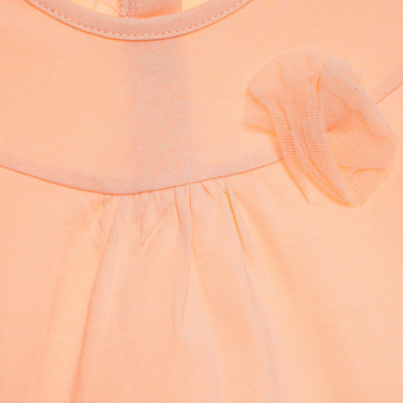 Πορτοκαλί βαμβακερή μπλούζα για κοριτσάκι Tape a l'oeil 227794 2