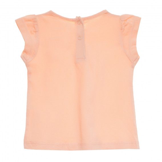 Πορτοκαλί βαμβακερή μπλούζα για κοριτσάκι Tape a l'oeil 227796 4