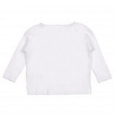 Βαμβακερή, βρεφική μπλούζα σε λευκό χρώμα με σχέδιο ψαράκι Benetton 227918 4