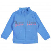 Βρεφικό φούτερ με το λογότυπο της μάρκας, γαλάζιο Benetton 228029 