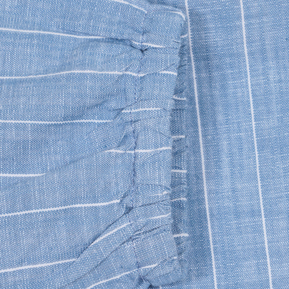 Ριγέ, βαμβακερό παντελόνι μήκους 7/8, σε μπλε χρώμα Benetton 228059 3