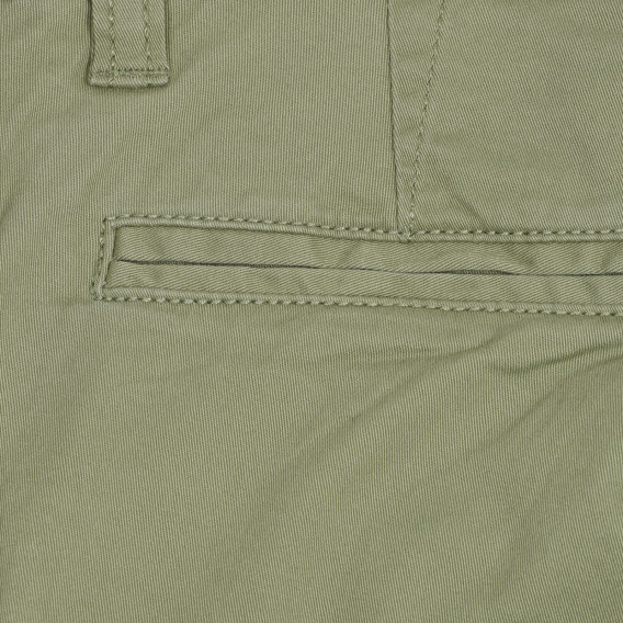 Βαμβακερό παντελόνι, σε πράσινο χρώμα Benetton 228075 3