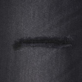 Τζιν παντελόνι με φθαρμένη όψη, μαύρο Sisley 228091 3