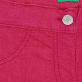 Εφαρμοστό παντελόνι, ροζ Benetton 228182 2