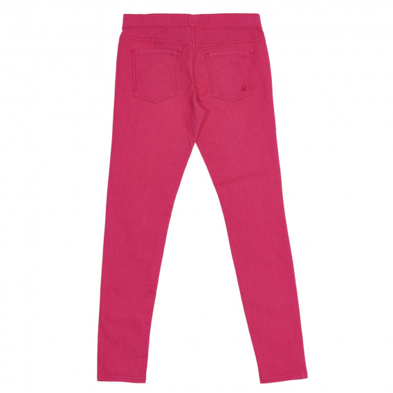 Εφαρμοστό παντελόνι, ροζ Benetton 228184 4