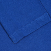 Βαμβακερή μπλούζα σε μπλε χρώμα με επιγραφή Benetton 228203 3
