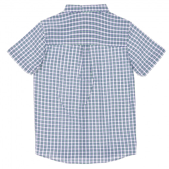 Βαμβακερό, καρό πουκάμισο με κοντά μανίκια, πολύχρωμο Benetton 228269 4