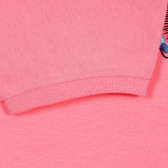 Βαμβακερή μπλούζα με κοντά μανίκια και τύπωμα σε ροζ χρώμα Benetton 228352 3