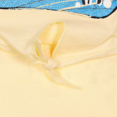 Βαμβακερό μπλουζάκι με τύπωμα, σε κίτρινο χρώμα Benetton 228452 3