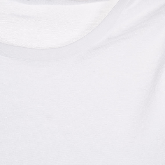 Μπλουζάκι με τούλι και πούλιες στα μανίκια για ένα λευκό μωρό Benetton 228668 2