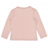 Βαμβακερή μπλούζα με λουλουδάτο τόνους για ένα μωρό, ροζ Benetton 228682 4