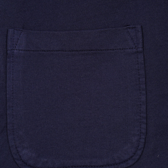 Βαμβακερό μπουφάν με κουκούλα, σκούρο μπλε Sisley 229071 3