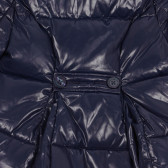 Βρεφικό μπουφάν με φερμουάρ και κουκούλα, σκούρο μπλε Benetton 229140 3