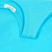 Βαμβακερή μπλούζα με τύπωμα για μωρό, μπλε Benetton 229195 3