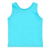 Βαμβακερή μπλούζα με τύπωμα για μωρό, μπλε Benetton 229196 4