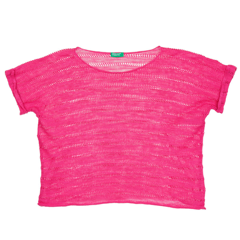 Πλεκτό μπλουζάκι, ροζ  229311