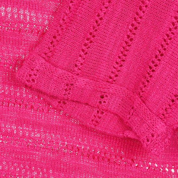 Πλεκτό μπλουζάκι, ροζ Benetton 229312 2