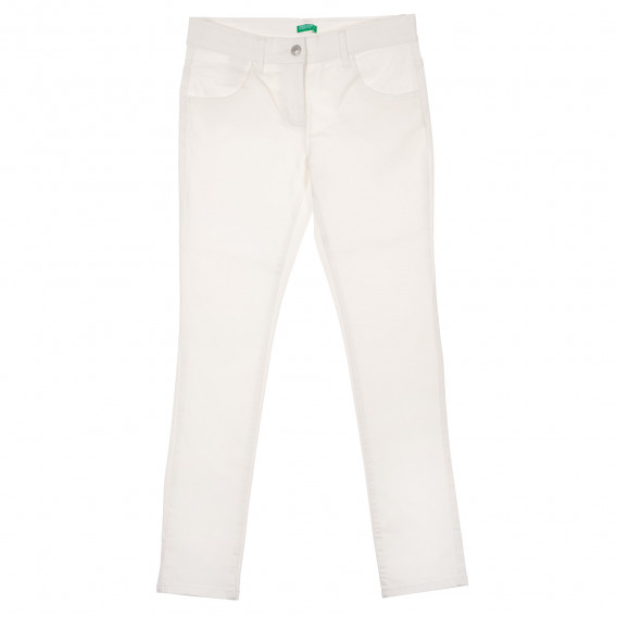 Λευκό παντελόνι, για κορίτσι Benetton 229318 