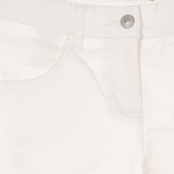 Λευκό παντελόνι, για κορίτσι Benetton 229319 2