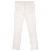 Λευκό παντελόνι, για κορίτσι Benetton 229320 4