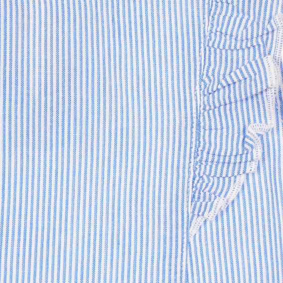 Ριγέ μπλούζα με μπούκλες στα μανίκια Benetton 229345 2