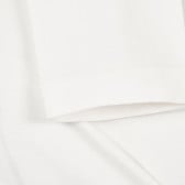 Βαμβακερή μπλούζα με απλικέ σχέδιο, λευκή Benetton 229371 3