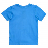 Βαμβακερό μπλουζάκι με τύπωμα παίκτη βόλεϊ, μπλε Benetton 229540 3