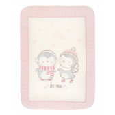 80x110 cm Μαλακή κουβέρτα μωρού Love Pingus, ροζ Kikkaboo 229708 