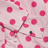 Μπουφάν με κουκούλα και τύπωμα με εικόνες, ροζ Midimod 230127 3