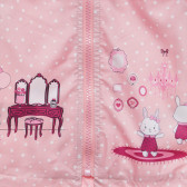 Μπουφάν με κουκκίδες με τύπωμα και τσάντα για μωρά, ροζ Midimod 230174 2