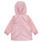 Μπουφάν με κουκκίδες με τύπωμα και τσάντα για μωρά, ροζ Midimod 230175 3