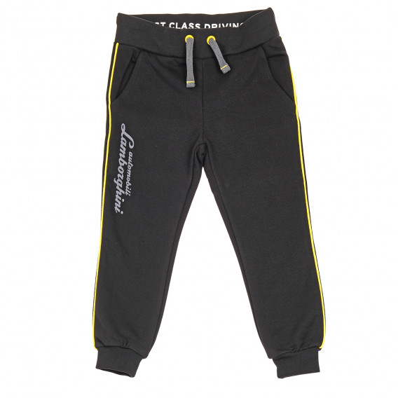 Μαύρο παντελόνι με κίτρινα στοιχεία, για αγόρια Lamborghini 230216 