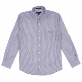 Βαμβακερό, μακρυμάνικο, ριγέ πουκάμισο, για αγόρι Gant 230227 