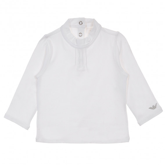 Βαμβακερή μπλούζα Armani με κουμπί τικ για ένα κορίτσι Armani 230266 