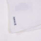 Λευκό, βαμβακερό, μακρυμάνικο μπλουζάκι, με τυπωμένα σχέδια στο μπροστινό μέρος, για κορίτσι Armani 230276 3
