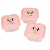 Σετ 3 τεμ. κουτιά φαγητού για ένα κορίτσι, Minnie Mouse Minnie Mouse 230466 