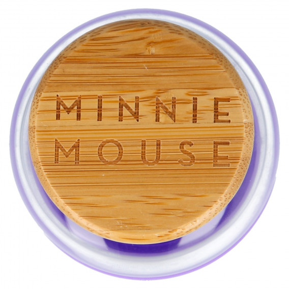 Γυάλινο μπουκάλι με θήκη σιλικόνης Minnie Mouse, 585 ml Minnie Mouse 230526 2