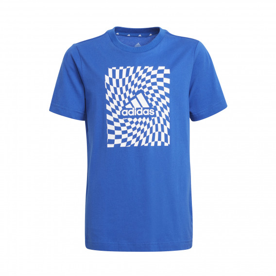 Graphic Tee βαμβακερό μπλουζάκι, μπλε Adidas 230875 