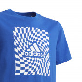 Graphic Tee βαμβακερό μπλουζάκι, μπλε Adidas 230877 3