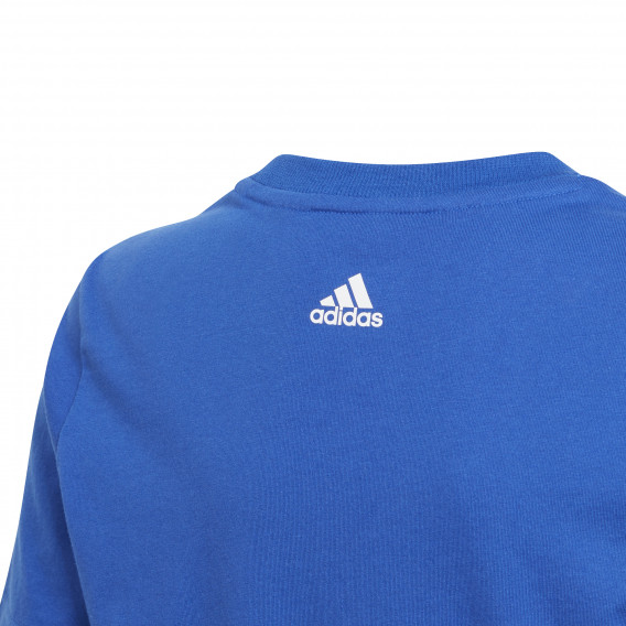Graphic Tee βαμβακερό μπλουζάκι, μπλε Adidas 230879 5