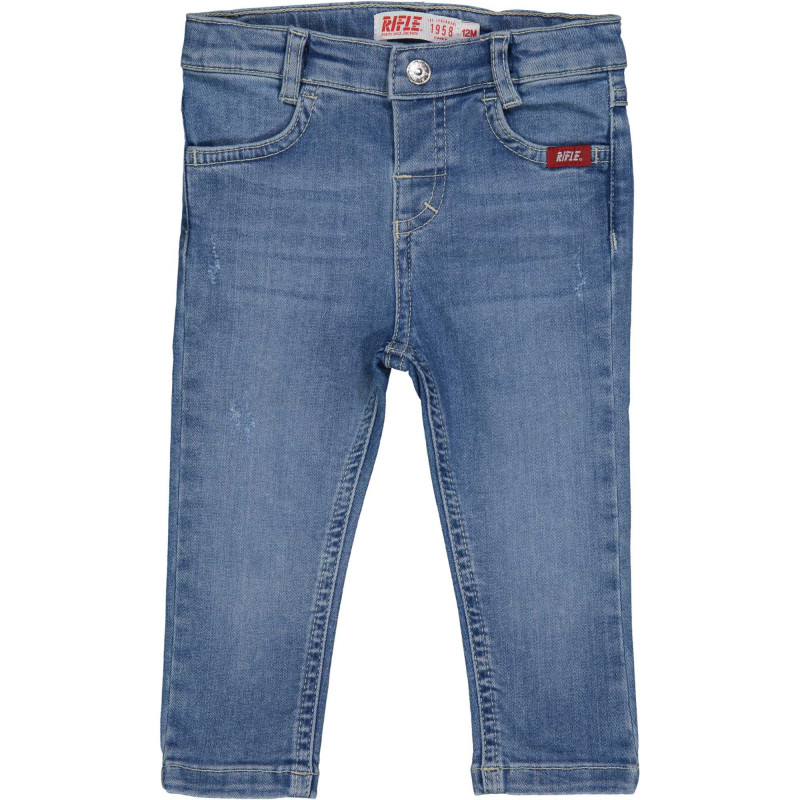 Βρεφικό τζιν παντελόνι, σε ανοιχτό μπλε χρώμα  230922