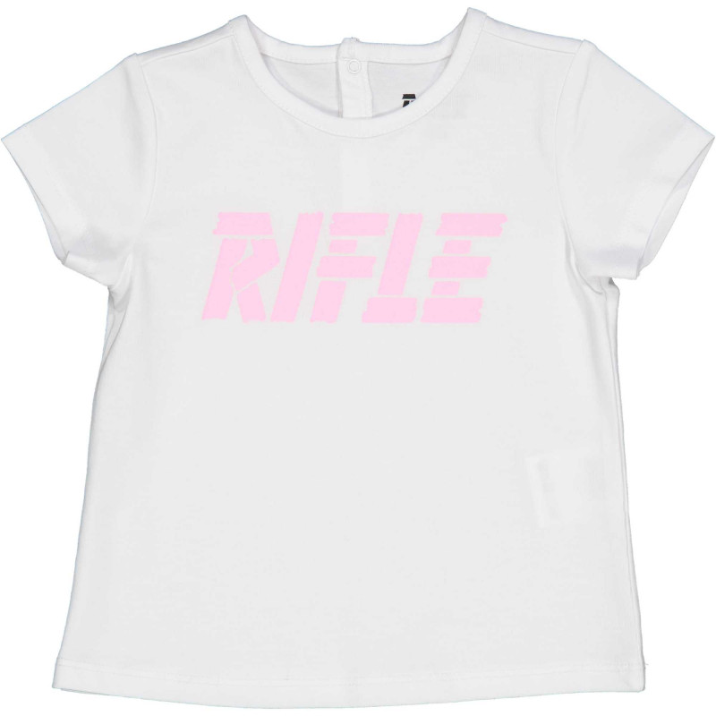 Βαμβακερό μπλουζάκι με λογότυπο της μάρκας για μωρά, σε λευκό χρώμα  230936