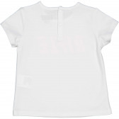 Βαμβακερό μπλουζάκι με λογότυπο της μάρκας για μωρά, σε λευκό χρώμα Rifle 230937 2